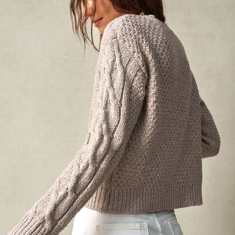 Apricot Boho Women's Loose Fit Long Sleeve Cardigan - Picture 8 of 8